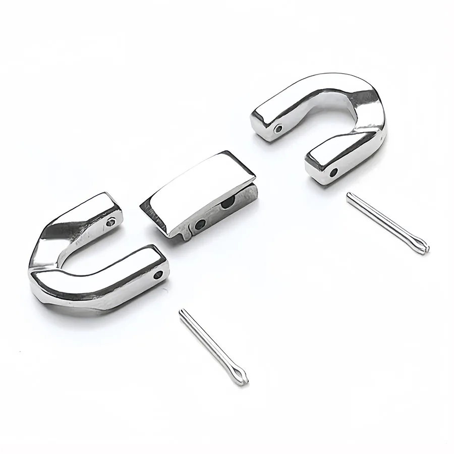 Edelstahl-Kettenverschluss für Hip-Hop-Ketten, Armbänder, Halsketten und Schmuckherstellungszubehör – Detail 7