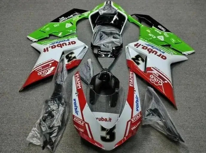 4Gifts New ABS Motorcycle Fairings Kit Fit For Ducati 848 1098 1198 1098s 1198s Bodywork Set Custom Number 3