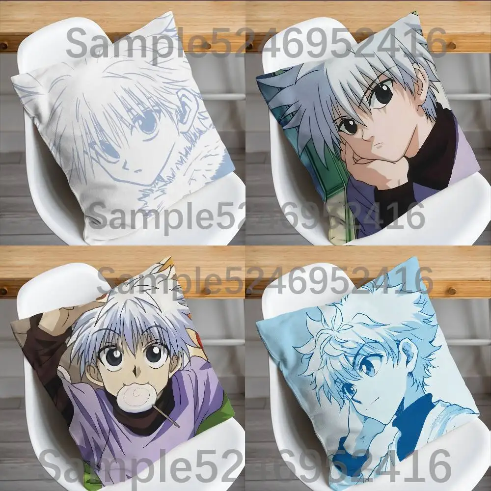 

K-Killua HXH Hunter X Hunter Pillowcases Cute Funny Pillow Case For Wedding Party Home Decor Comfy Pillow Cover