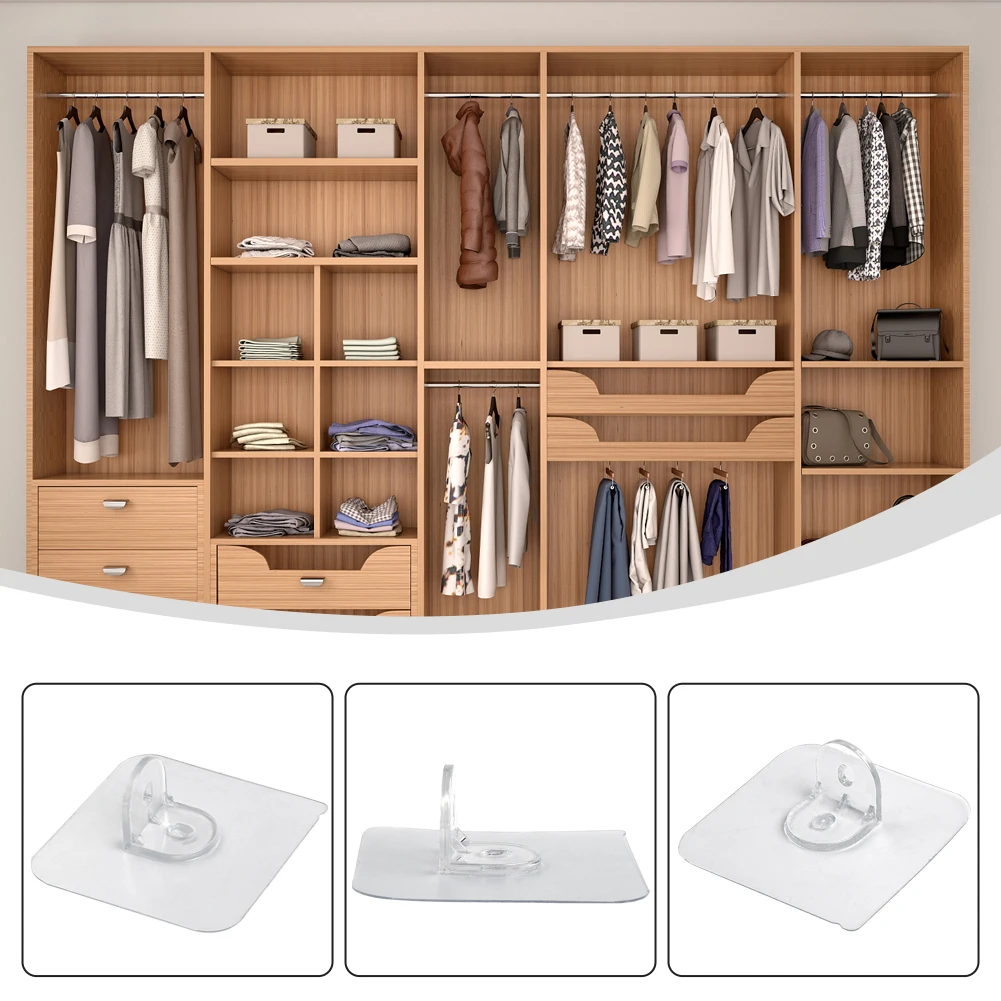 Cradle Shelf Support Peg 5 10 20PCS About 6*6cm Plastic Vviscose Shelves Holders Transparent Wardrobe Shelf Support