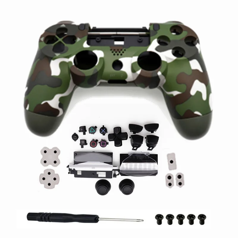 เคสสำหรับ PS4 5.0 JDS 055 JDM-055 JDM-050 JDS 050ชุดม็อด DIY ชุดควบคุมการซ่อมเกมเคสหุ้มปุ่มอะไหล่