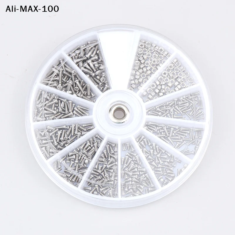 【AM3】600pcs/set Universal Micro Glasses Sunglass Watch Spectacles Screws Nuts Screwdriver Repair Parts Kits Tool Box