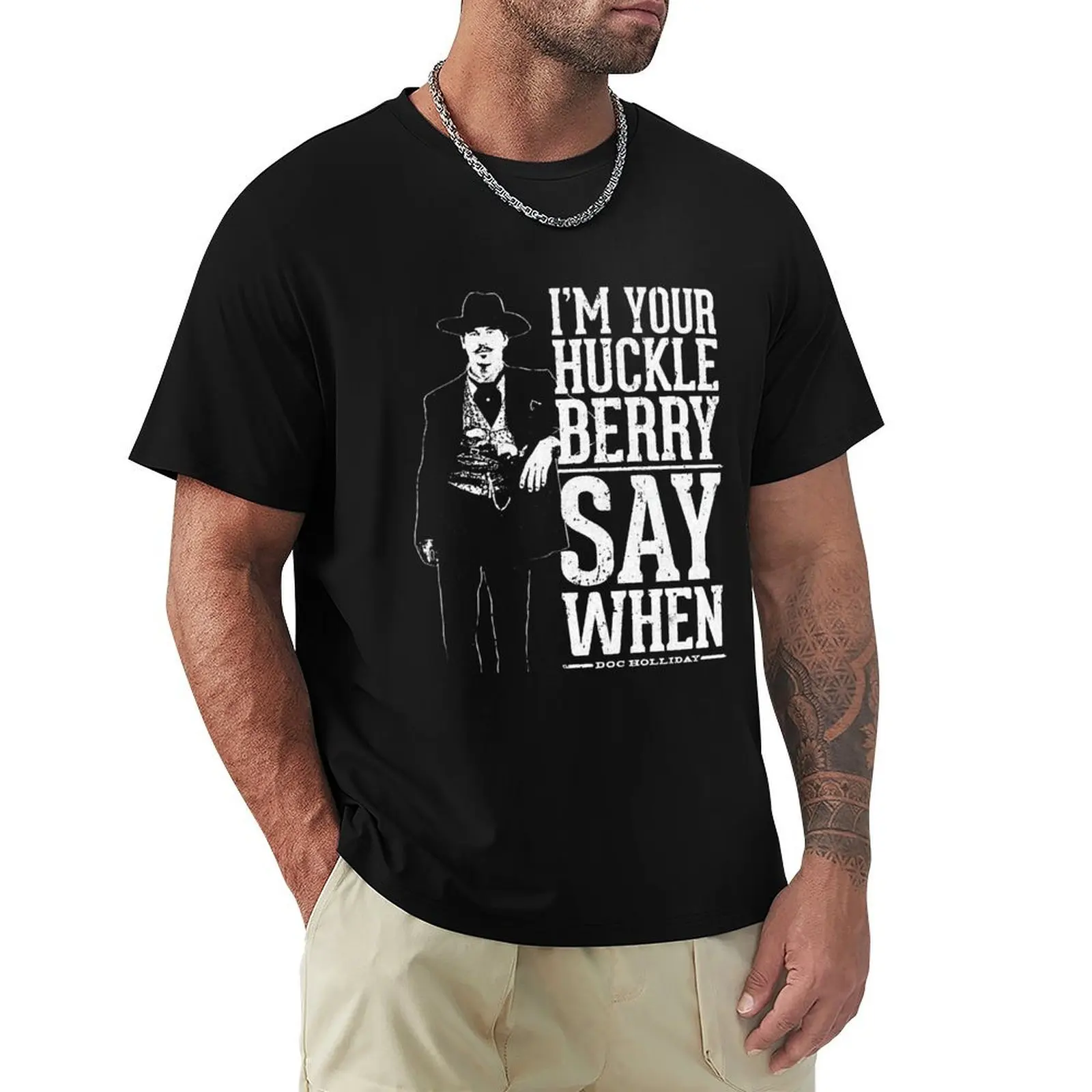 

I'm Your Huckleberry - Say When Retro Vintage T-Shirt custom t shirt vintage t shirts aesthetic clothes designer t shirt men