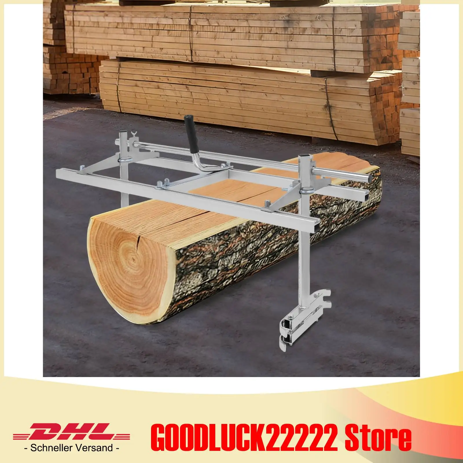 36-Zoll-Kettensägenmühle, tragbare Kettensägen-Holzmühle, Sägewerksaufsatz, langlebiger Aluminiumrahmen, verschleiß- und korrosionsbeständig – Detail 1