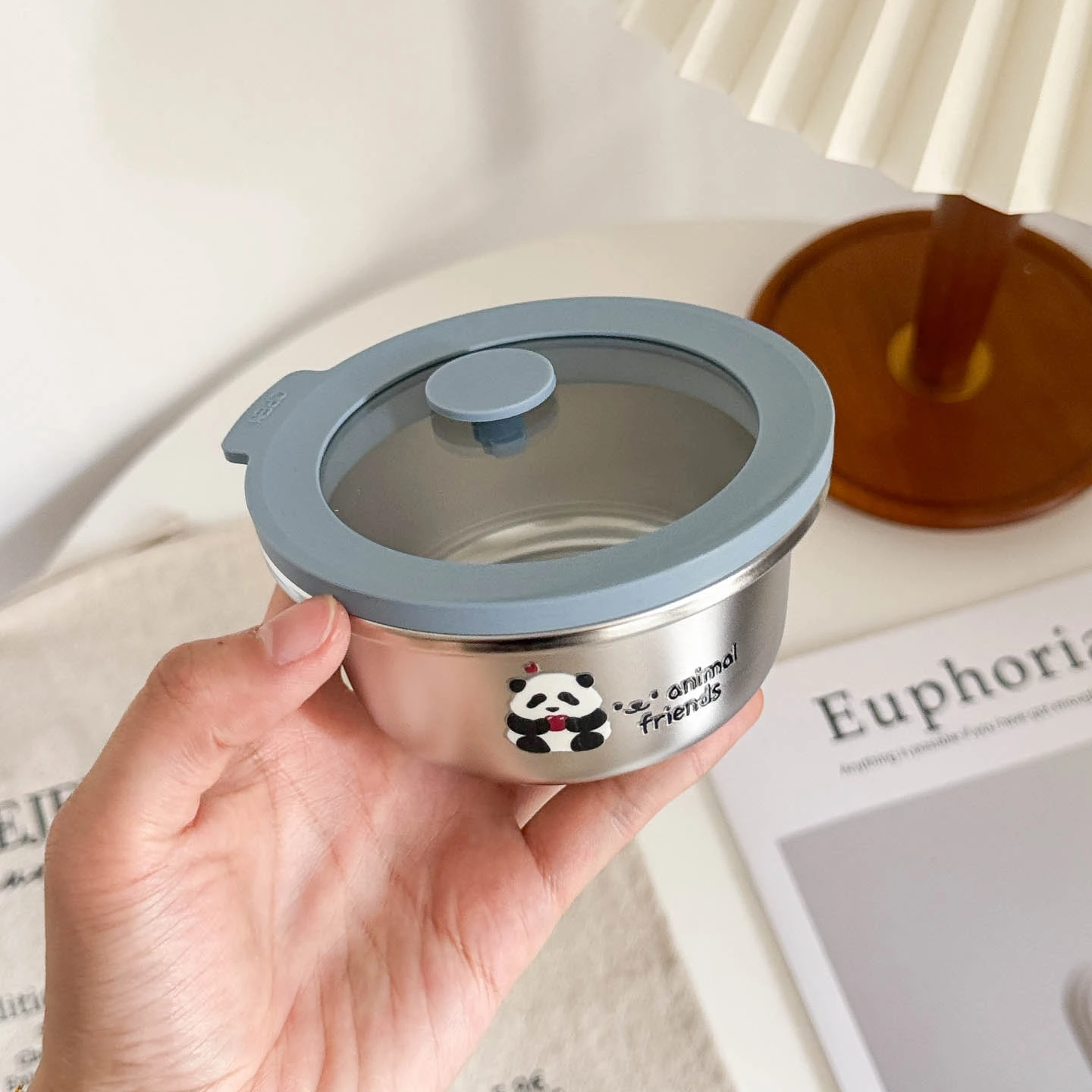 

Ланч-бокс из нержавеющей стали 304 с крышкой для сохранения свежести, маленький контейнер для фруктов, портативный ланч-контейнер