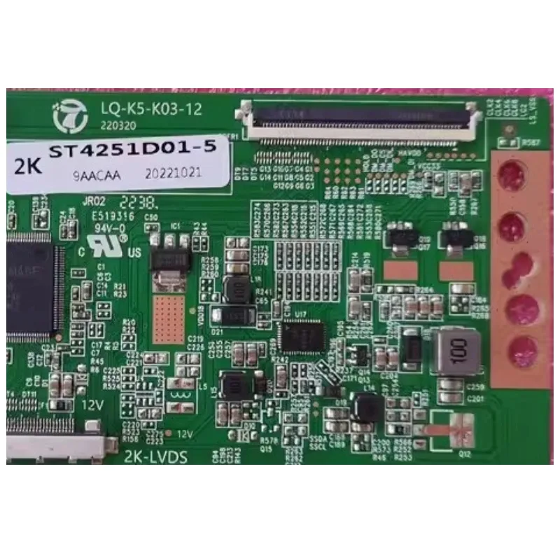 Nova placa Tcon atualizada ST4251D01-5 2K 4K 60PIN Funcionamento perfeito Totalmente testado
