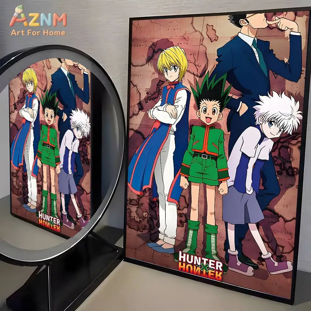 1pc  Hot Anime Hunter X Hunter Poster Art HD Canvas Advanced Aesthetic Printing Paper Wall Art for Living Room Home Decor