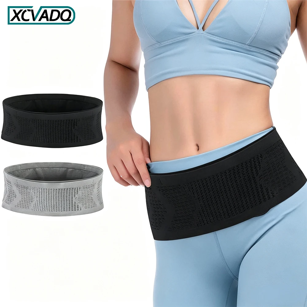 Slim Running Belt Running Fanny Pack Phone Holder for Waist Bag Moisture Wicking Storage Belts Bag for Men Women Sports Hiking