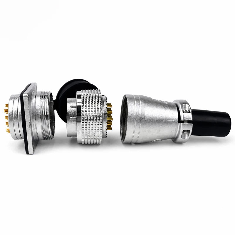 PLS28 Aviation Connector 2/3/4/5/7/8/10/12/14/16/17/19/20/24/26 Pin Male Female Plug Socket 28mm Panel Mount Connector