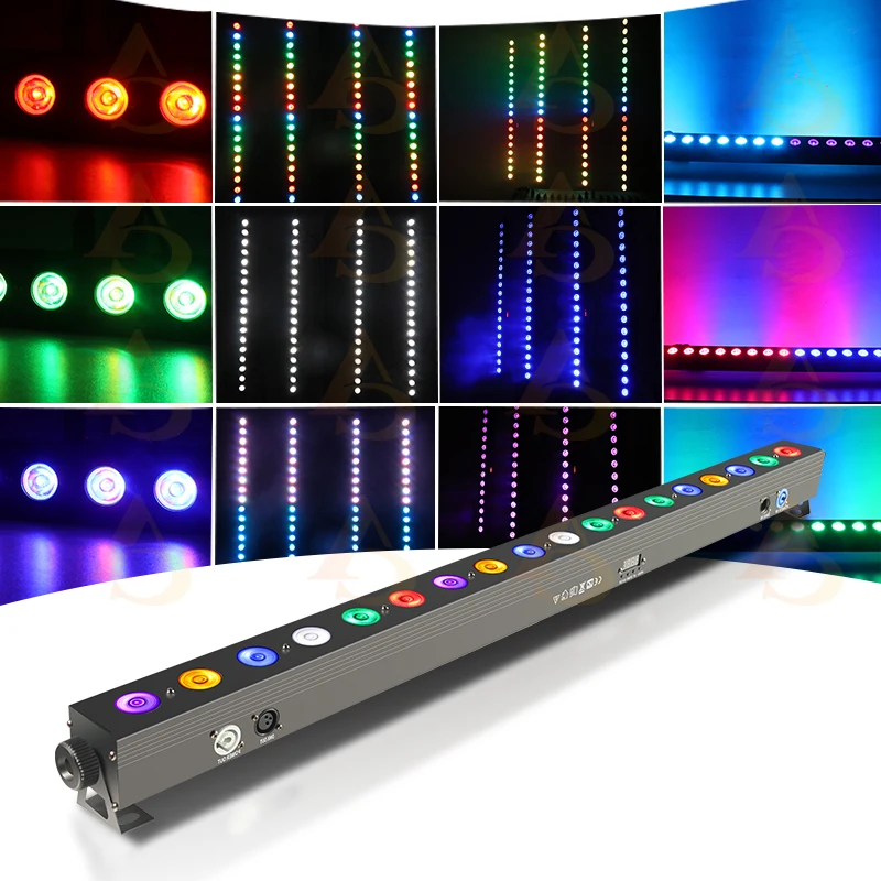 Hot Selling 18x12W LED Wall Washer Light for RGBW Linear Wall Washer Lights for Stage Lighting Outdoor Architectural Facade