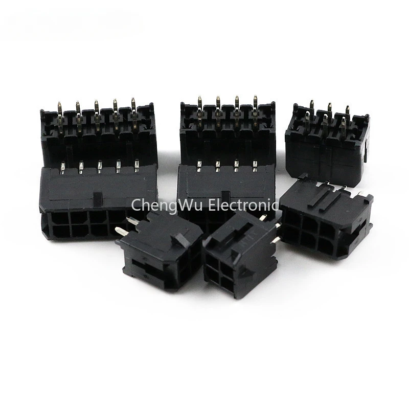 5pcs 43045 Straight Pin Holder 43025 Socket MX3.0mm Pitch Connector Double Row in-line 2x2/ 3/4/5/6-12P