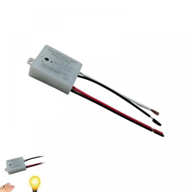 Sensor de som interruptor módulo detector 220v som sensor voz inteligente automático ligar/desligar interruptor luz sensor estável para casa inteligente