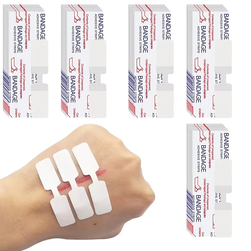 40-teilige Packung schmetterlingsförmiger Wundverschlussverbände, medizinischer Klebebandagen, Wundverbände, Wundverschlüsse – Detail 1