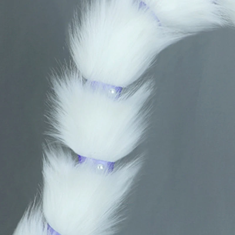 Flexible Faux Fur for Cat Tail Tail Cosplay Halloween Christmas Party Costum N7YF