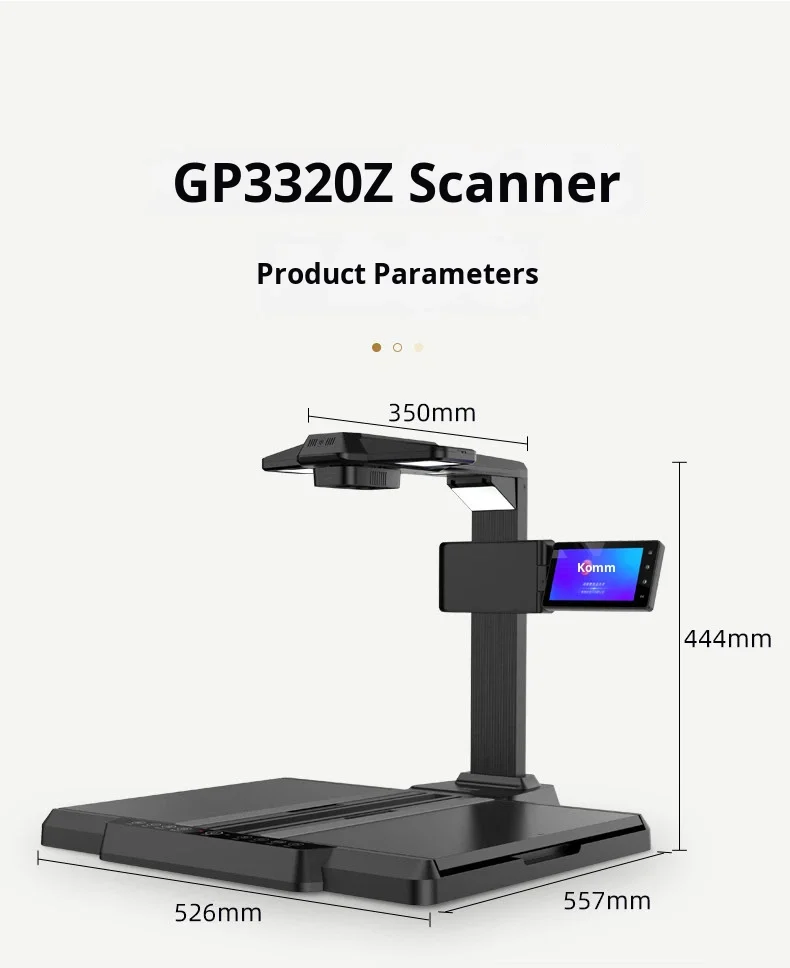 25MP High-Speed 1/Sec Document Scanner OCR Curved Surface Leveling /USB Stock 200+ Languages A3 1-Year Warranty
