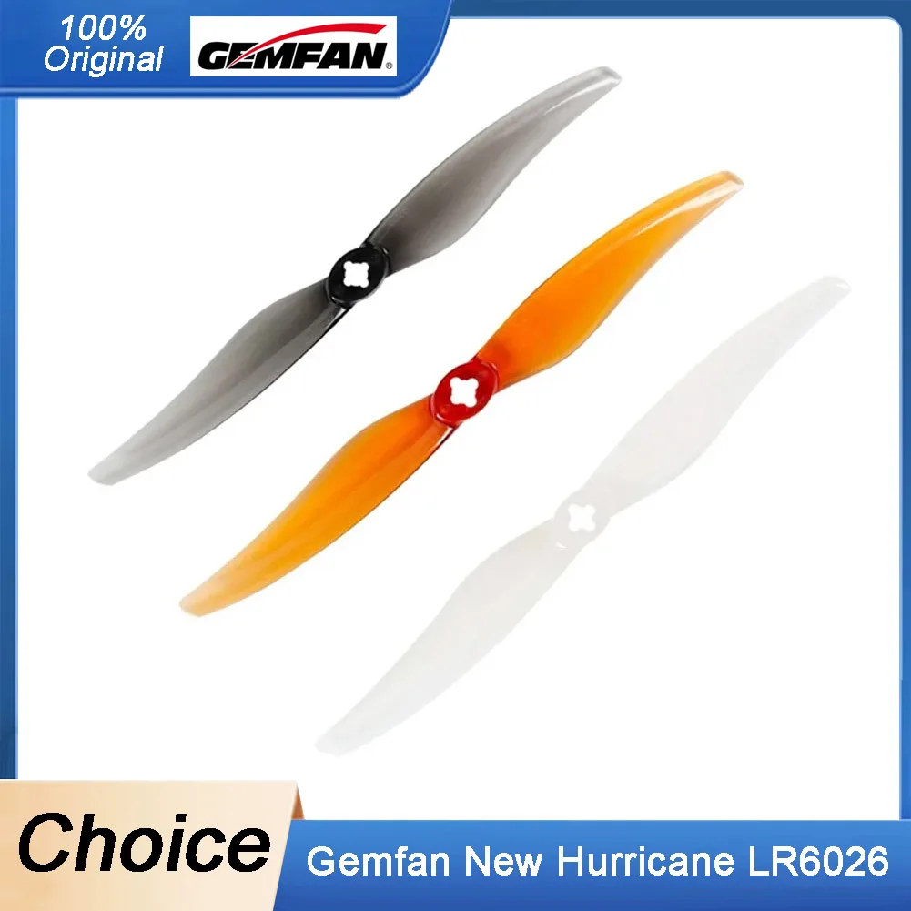 

2 пары GEMFAN New Hurricane LR6026 2-лопастной реквизит для ПК-6 дюймов для FPV фристайл/дронов дальнего действия
