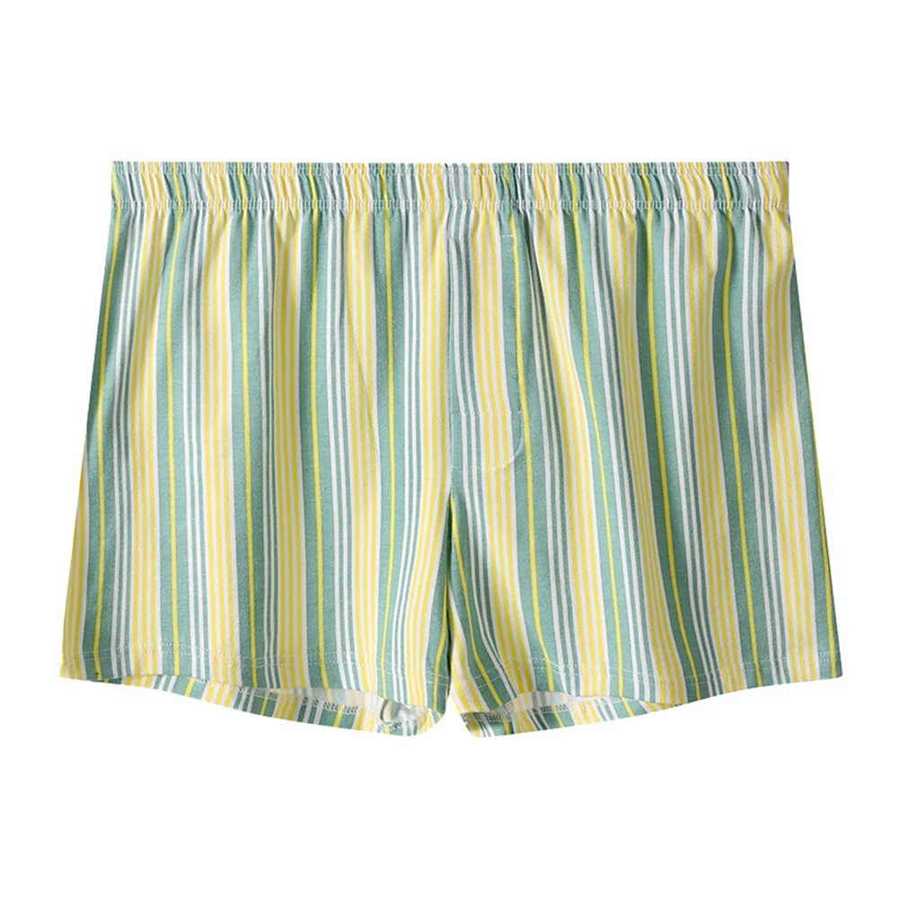 

Men Casual Striped Loose Boxer Shorts Comfortable Soft Underwear Home Wear Sleepwear Boxer Briefs Trunks Male