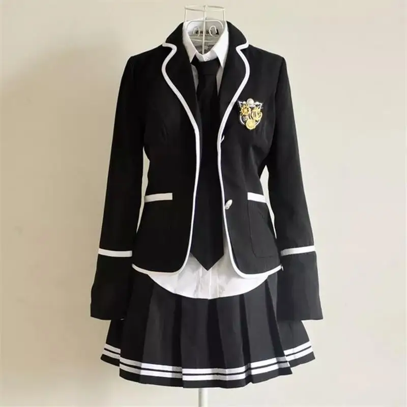 Japanese and Korean Version of British College Style School Uniform JK Uniform Junior High School Students Suit Role Play