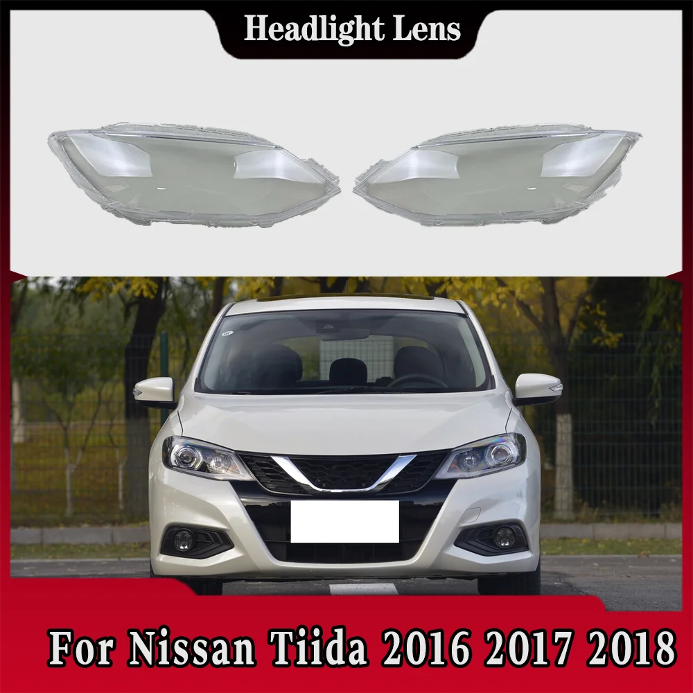

Car Accessories Headlight Lens Cover Headlamp Shell Lampshade Transparent Mask Plexiglass For Nissan Tiida 2016 2017 2018