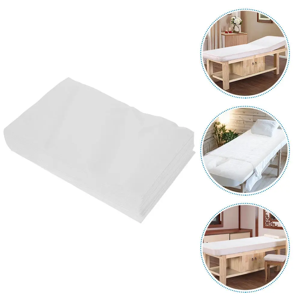 

100 шт. одноразовых дышащих простыней из нетканого материала для массажных столов, для спа-салонов, тату-салонов, косметических процедур, защитные