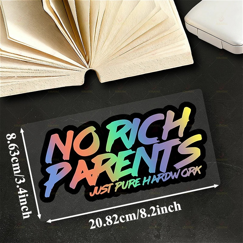 Pure Hard Work Slogan Decal, Universal Waterproof Sticker for Car Window Trunk Motorcycle Fairing Decoration