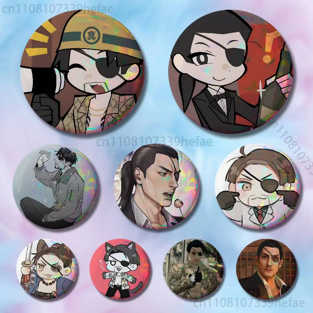 

Goro Majima Game Y-Yakuza Insignia Badge Case For Decoration 44mm 32mm 58mm Round Tinplate Pin Brooch Gift