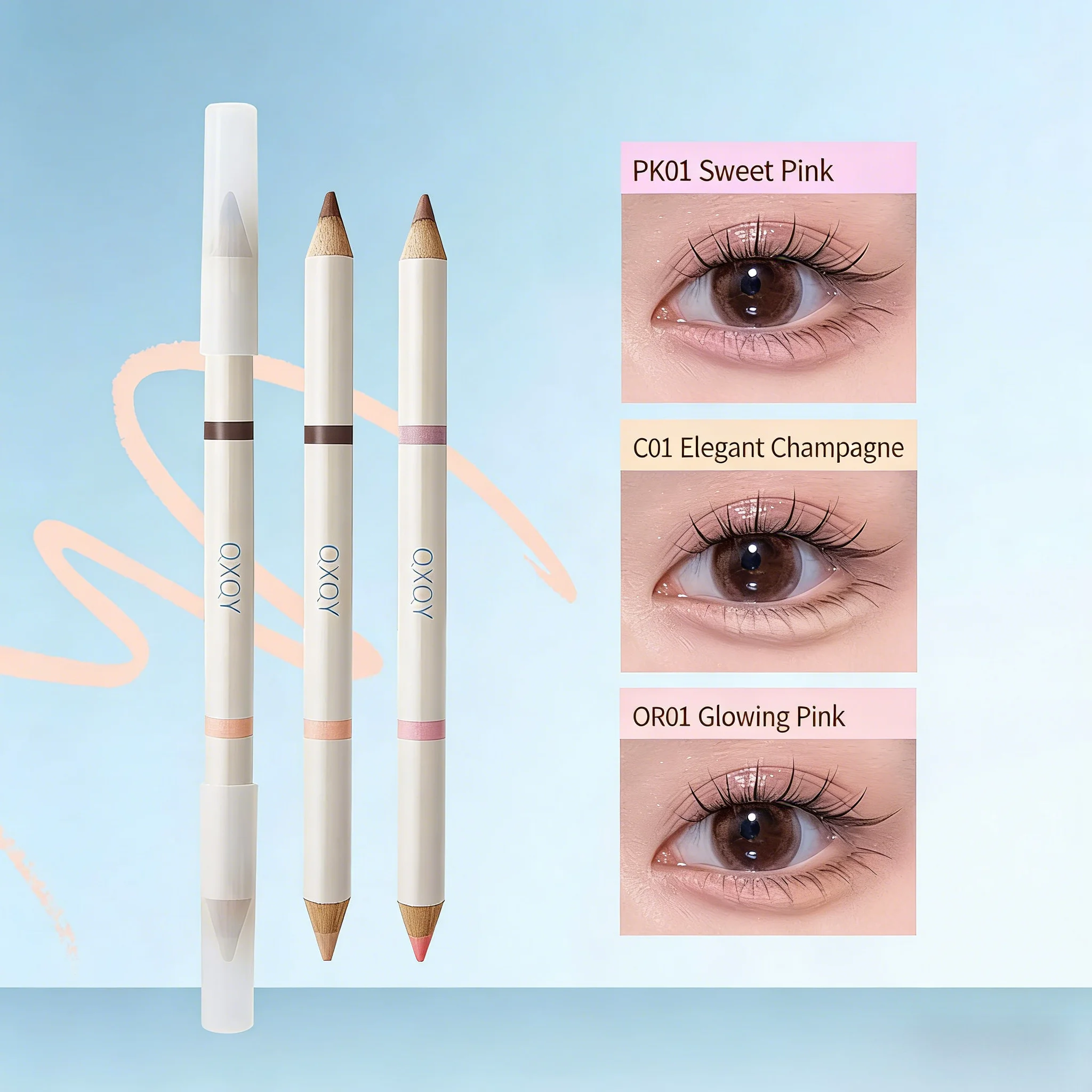 Silky Smooth Matte Highlighter Face Contouring Pen Waterproof Long-Lasting 3D Eye Makeup Multi-Purpose Eye Makeup pen