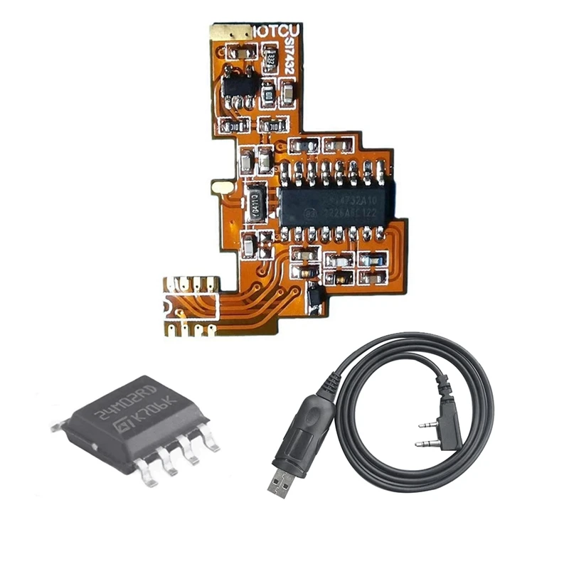 For Quansheng K5 K6 SI4732 Board FPC Modification HF Shortwave Full Band Reception+2M Expansion Chip+Programming Cable