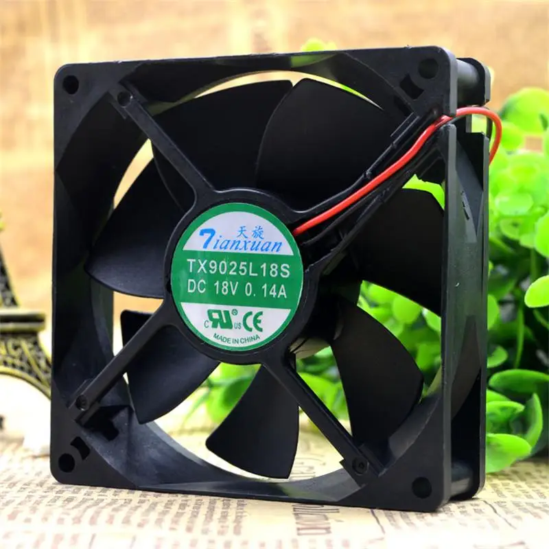 

New For TX9025L18S 18V 0.14A 9CM 9025 Refrigerator Constant Temperature Cabinet Cooling Fan