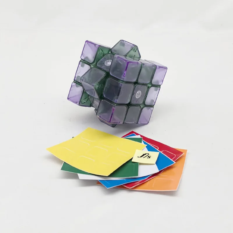 Fangshi 3x3 Cubo Verde Trasparente Core Collezione Limitata 54,6mm 3x3x3 Cubo Giocattoli per Bambini