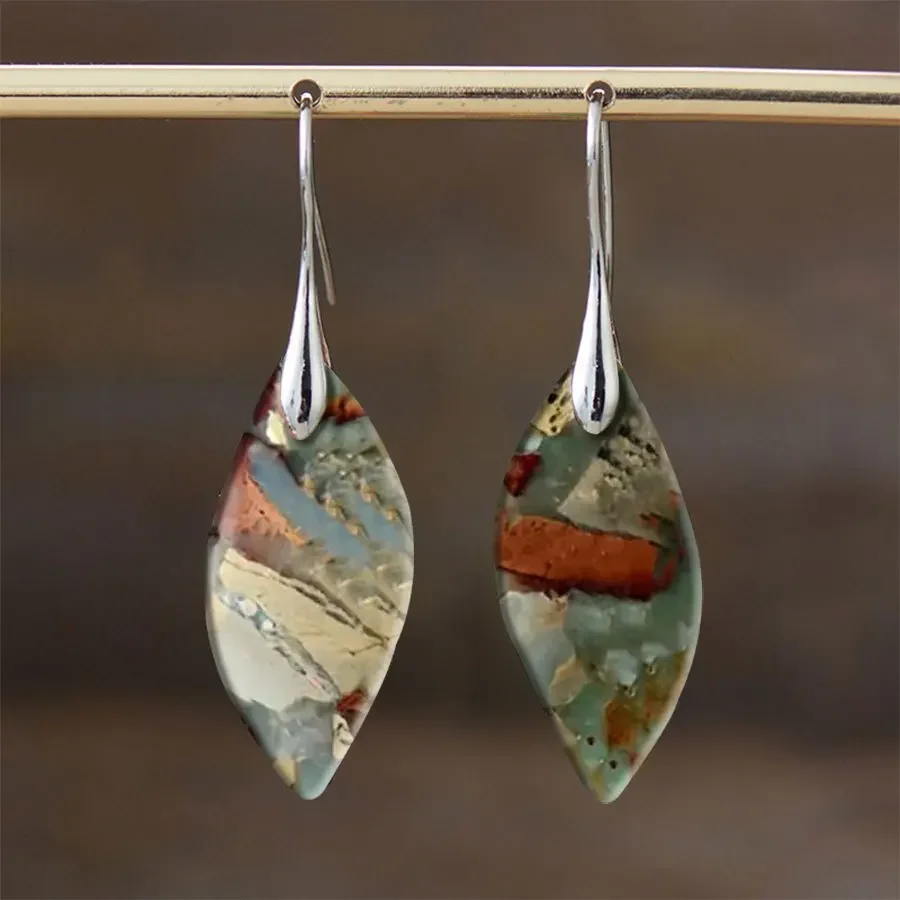 Pendientes bohemios de imitación turquesa para mujer, joyería Vintage, regalo perfecto para amante y amigo