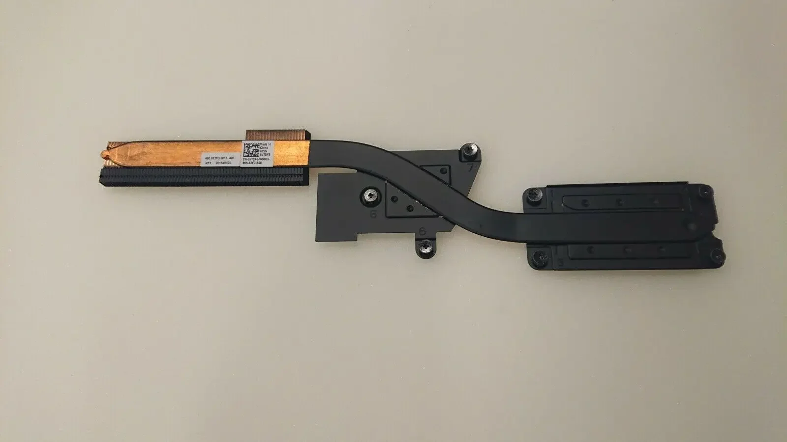 GENUINE FOR Dell Inspiron 7586 2-in-1 CPU and Graphics Heatsink Assembly  JT0X8 0JT0X8