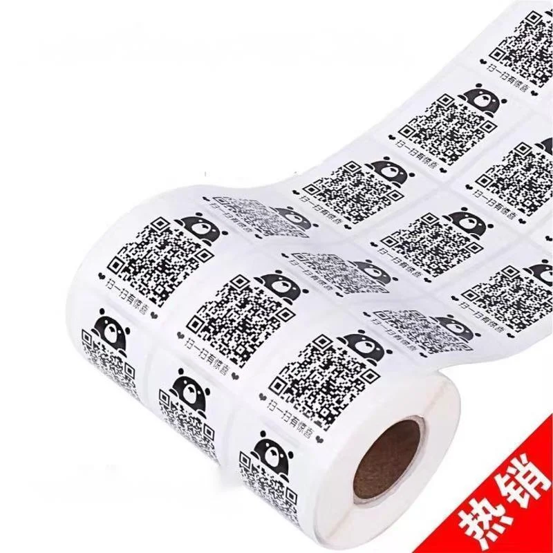 500 Personalized QR Code Sticker Business Wedding Party Gift Tag Label Photo Upload Event Customizable Barcode Sticker 2-10cm