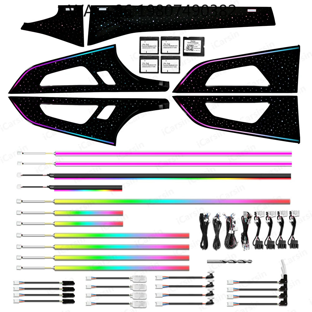 64 Colors Dynamic Ambient Light 2016-2024 4M Facelift Model Interior LED Lighting Upgrade Auto Accessories