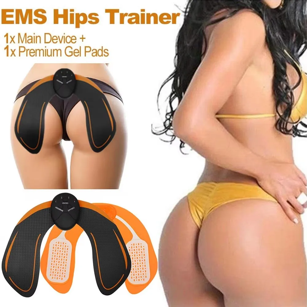 2026EMS Hip Muscle Stimulator Fitness Weightlifting Hip Abdominal Arm Leg Trainer Massage Battery version
