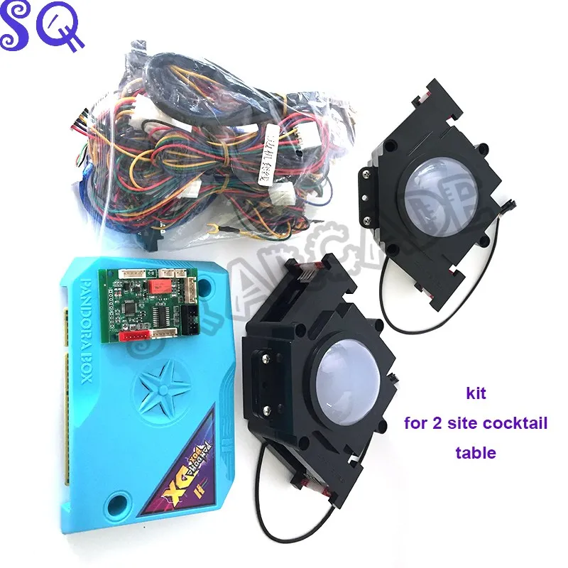 Pandora DX Diy Kit 2 Players for 2 Site Cocktail Table USB Trackball Cables Tracking Ball Converter Board 0 Delay SQ Arcade