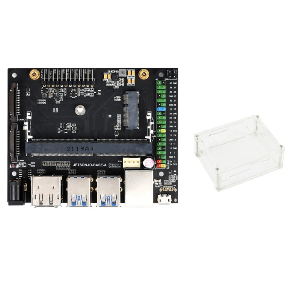 

For Jetson Nano 4GB Developer AI Artificial Intelligence Development Board+Acrylic Case Support Jetson Nano Module Board