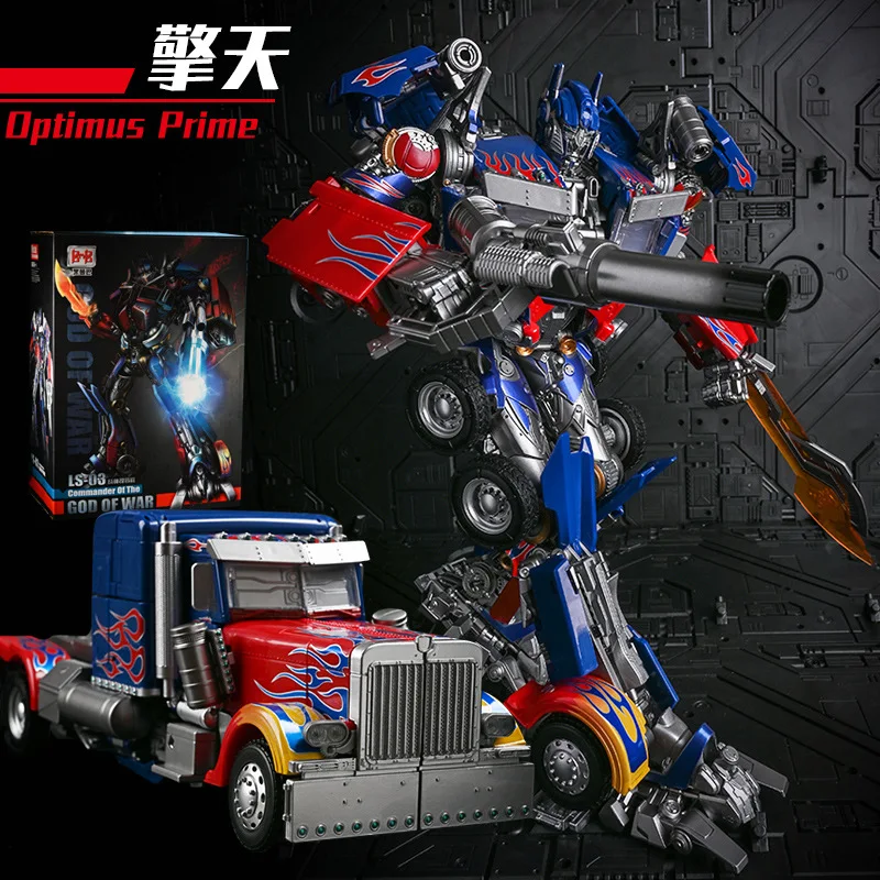 Transformers Optimus Prime 30CM LS03F LS03 aleación modelo hecho a mano colección clásica juguete regalo