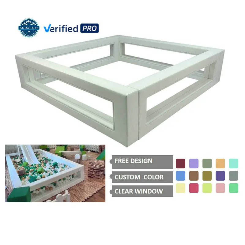 Custom Commercial Soft Play Kids Playground Clear Ball Pool With Window
