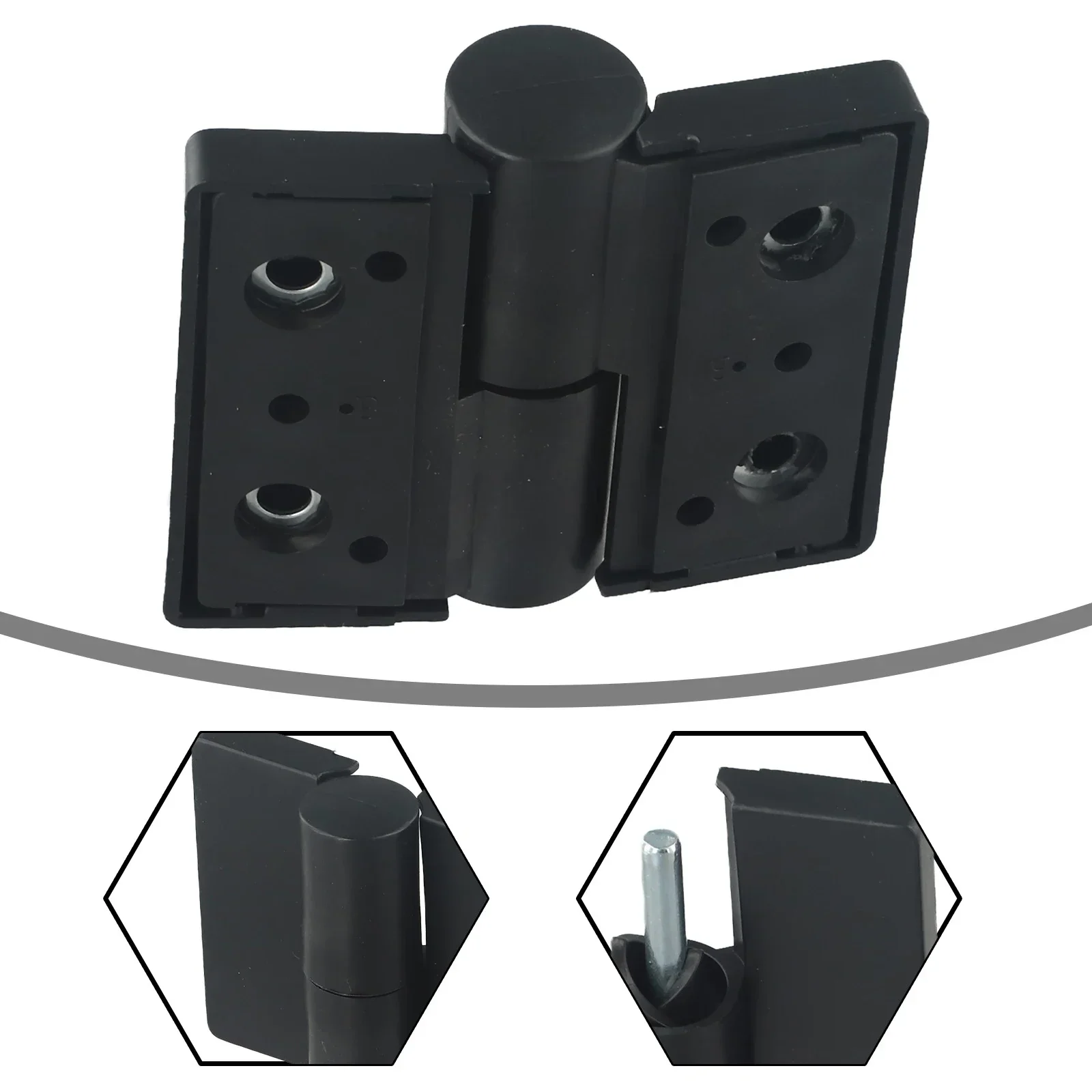 Partition Accessories Hinge Door Hardware Door Hinge For Public Toilet 1pc Accessories Black Color Replacement