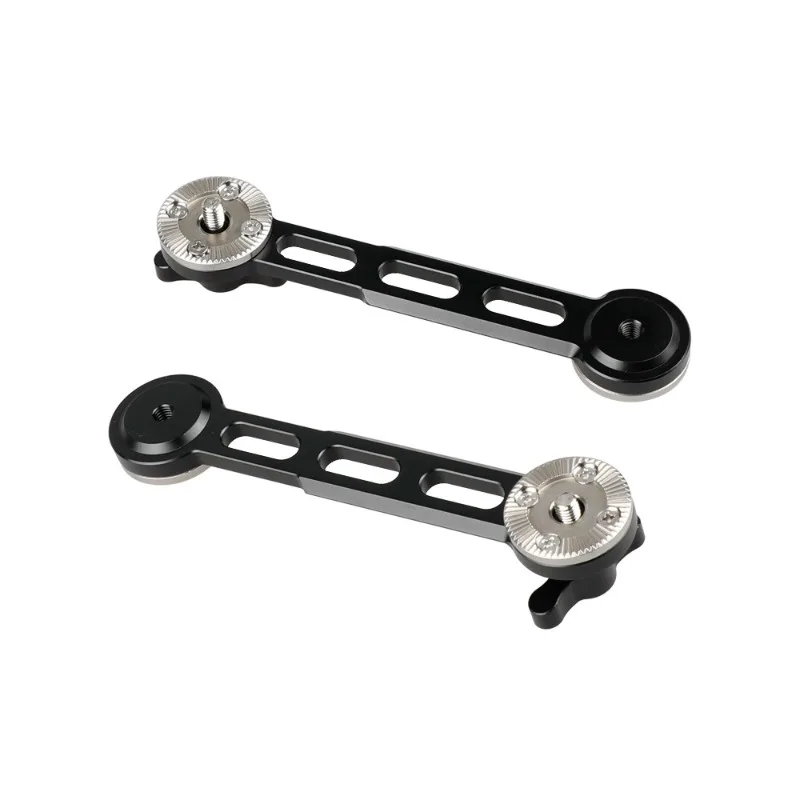 M6 Gear Extension Arm Pair, Gear Slider Extender Bracket, Aluminum Camera Rig Extension Support Accessories