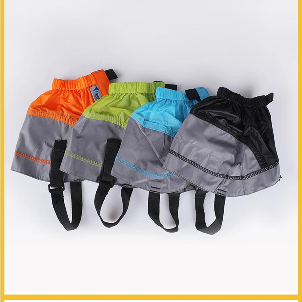 

1 Pair Gaiters Lightweight Waterproof Ankle Gaiters Shoes Cover for Hiking Walking Backpacking Hunting Climbing (Blue and Grey)