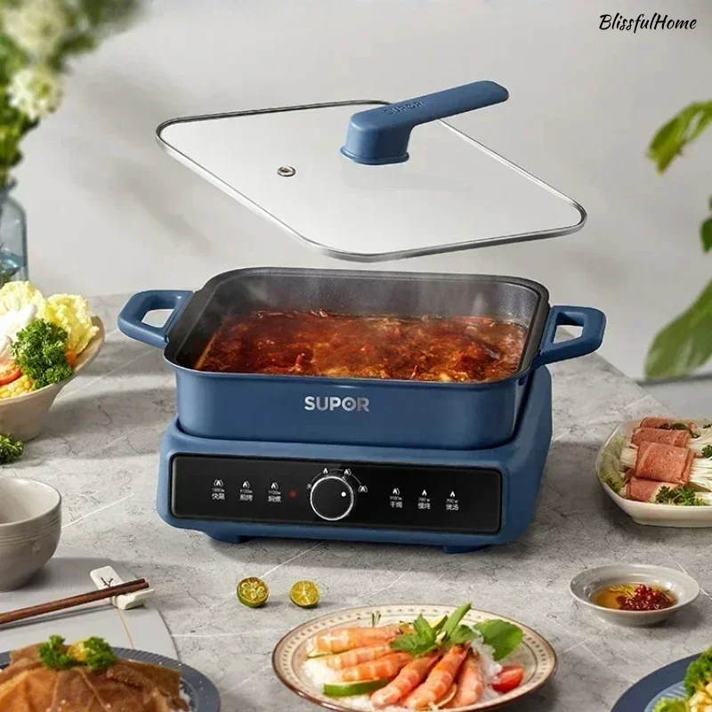 New electric hot pot. Multifunctional. Split. Household. Large capacity. Frying, sautéing. Electric cooker.