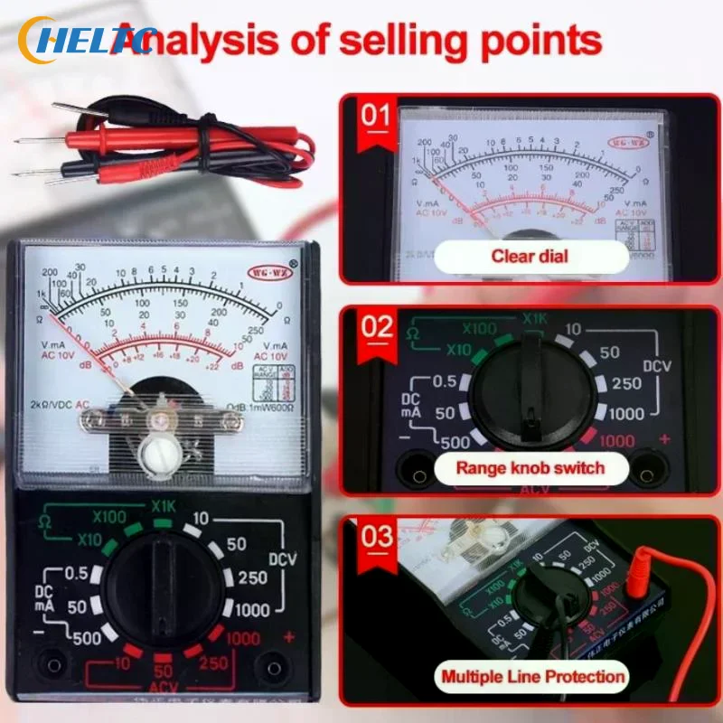 Measure AC/DCVoltageCurrent YX-360TRD Pointer Multimeter All-in-one Multimeter Voltmeter Ammeter Electrical Measuring Instrument