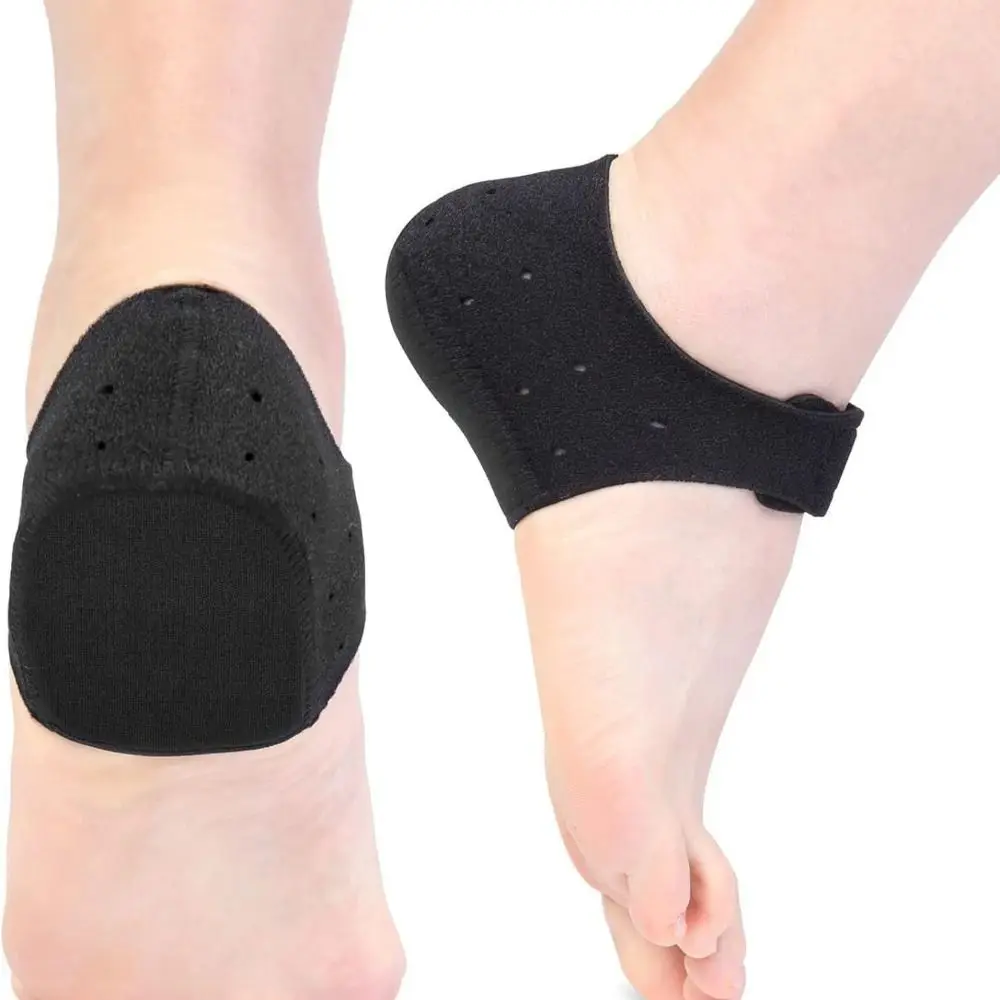 Adjustable Straps Silicone Heel Pads Gel Material Support Cushion Heel Inserts Shock Absorption Heel Socks Leg Pressure