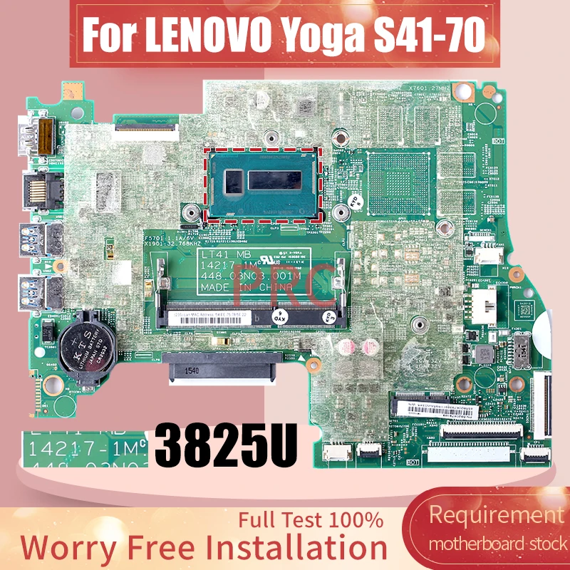 14217-1M per scheda madre del computer portatile LENOVO Yoga S41-70 muslimex SR24B 3825U scheda madre del Notebook