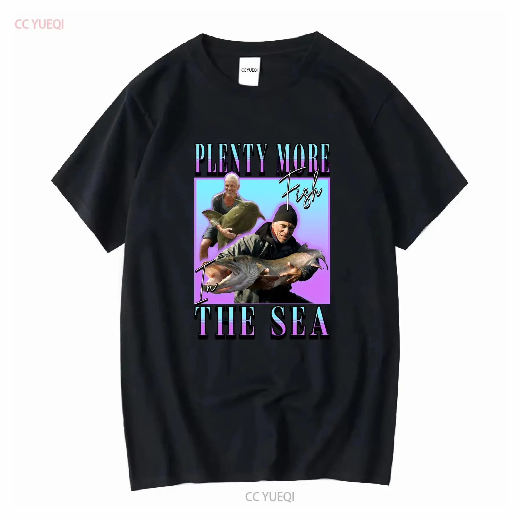 River Monsters hommage t-shirt beaucoup de plus de poissons dans la mer Jeremy Wade tueur poisson-chat pêche pêcheur vintage lavé décontracté