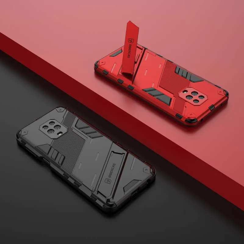 Shockproof Case For Xiaomi Redmi Note 9 10 Pro Max 9S 9A 9C 9T 10S 10A 10C Armor Holder Back Cover for POCO X3 Pro F2 M3 F3 GT