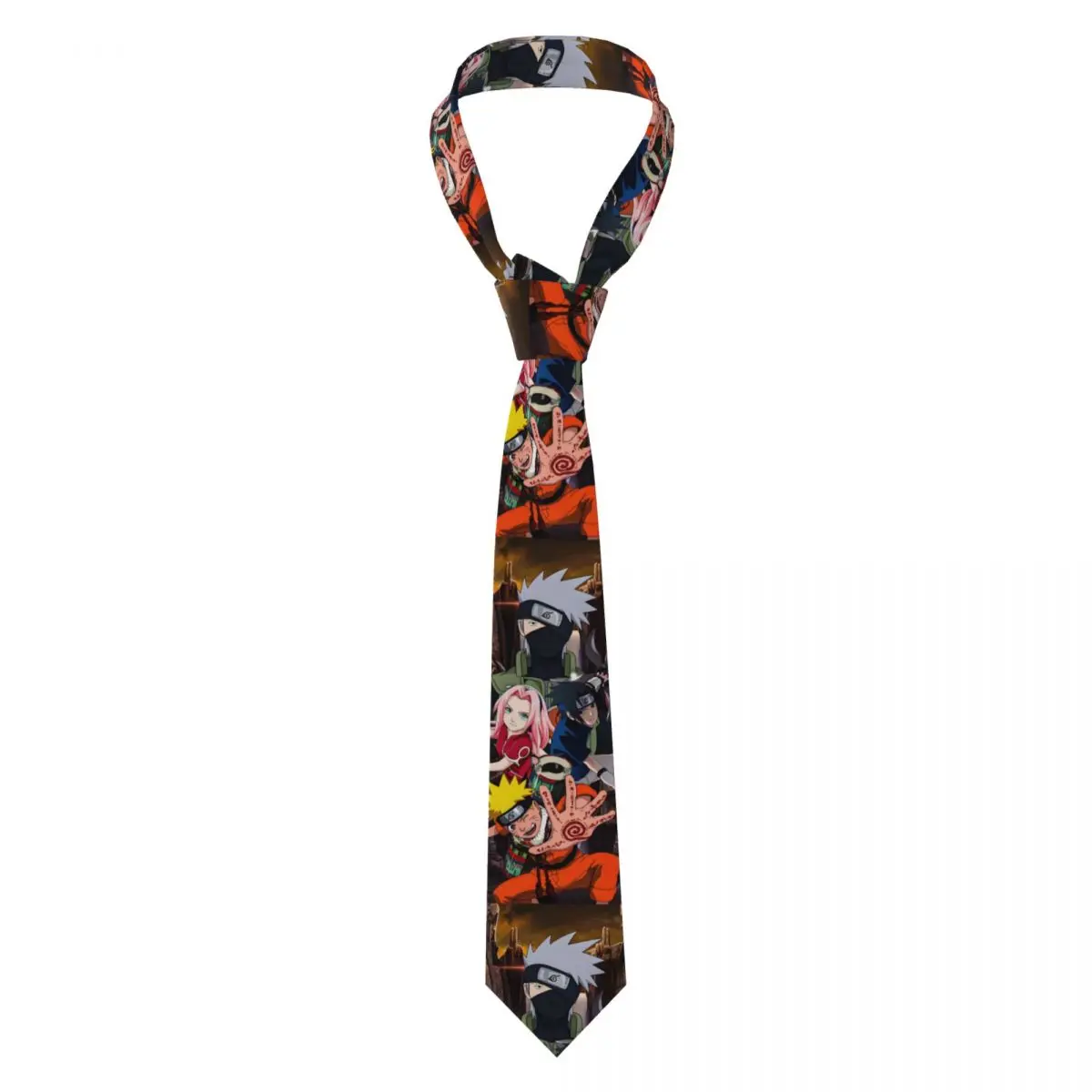 

Customized Classic Cartoon N-Narutoes S-Sasukes Mangas Neckties Men Silk Wedding Neck Ties