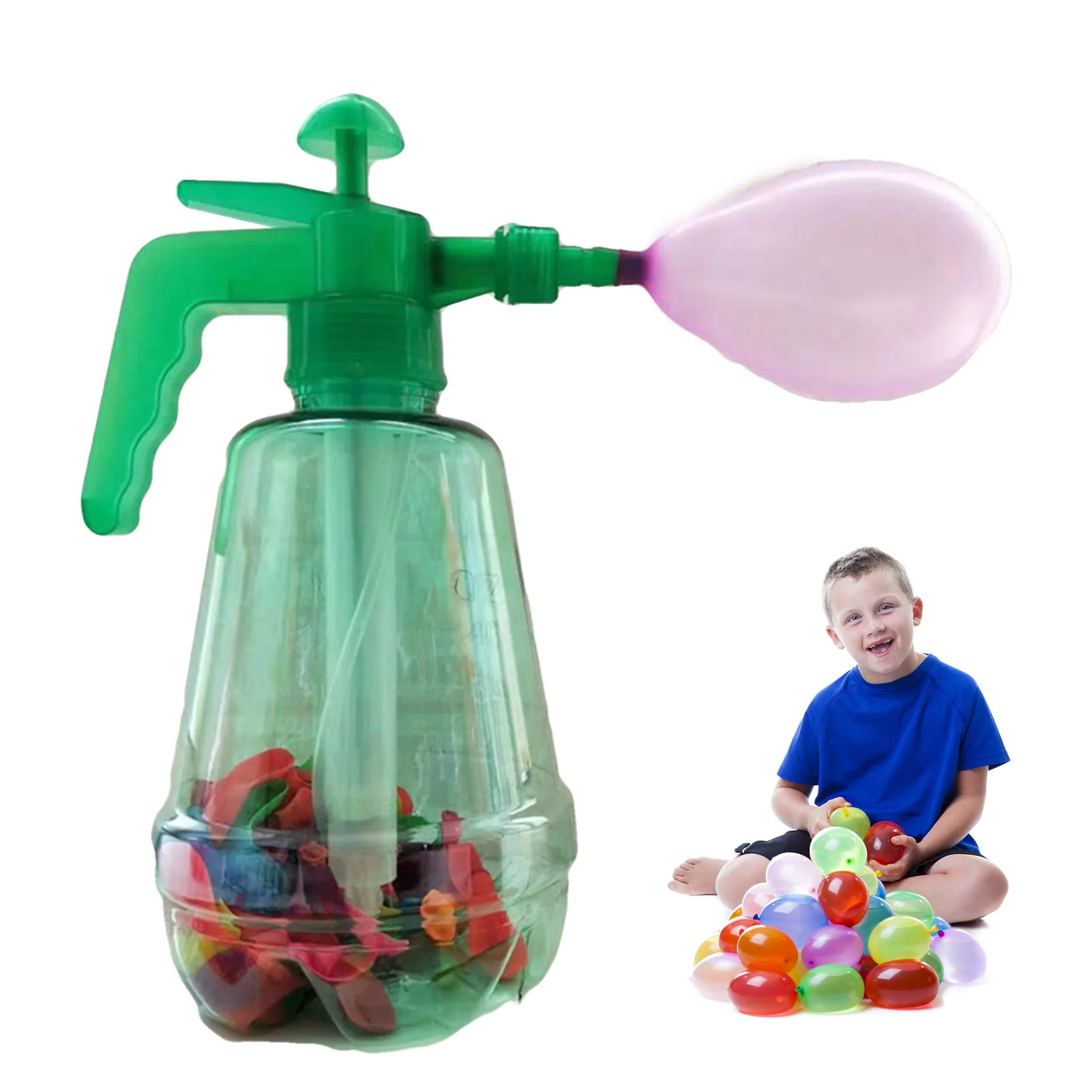 

Funny Water Balloon Pumping Station Water Balloons Pump Filler Air & Water Easy Fill For Pools Parties Summer Outdoor Activities